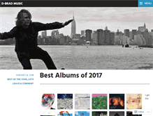 Tablet Screenshot of dbradmusic.com